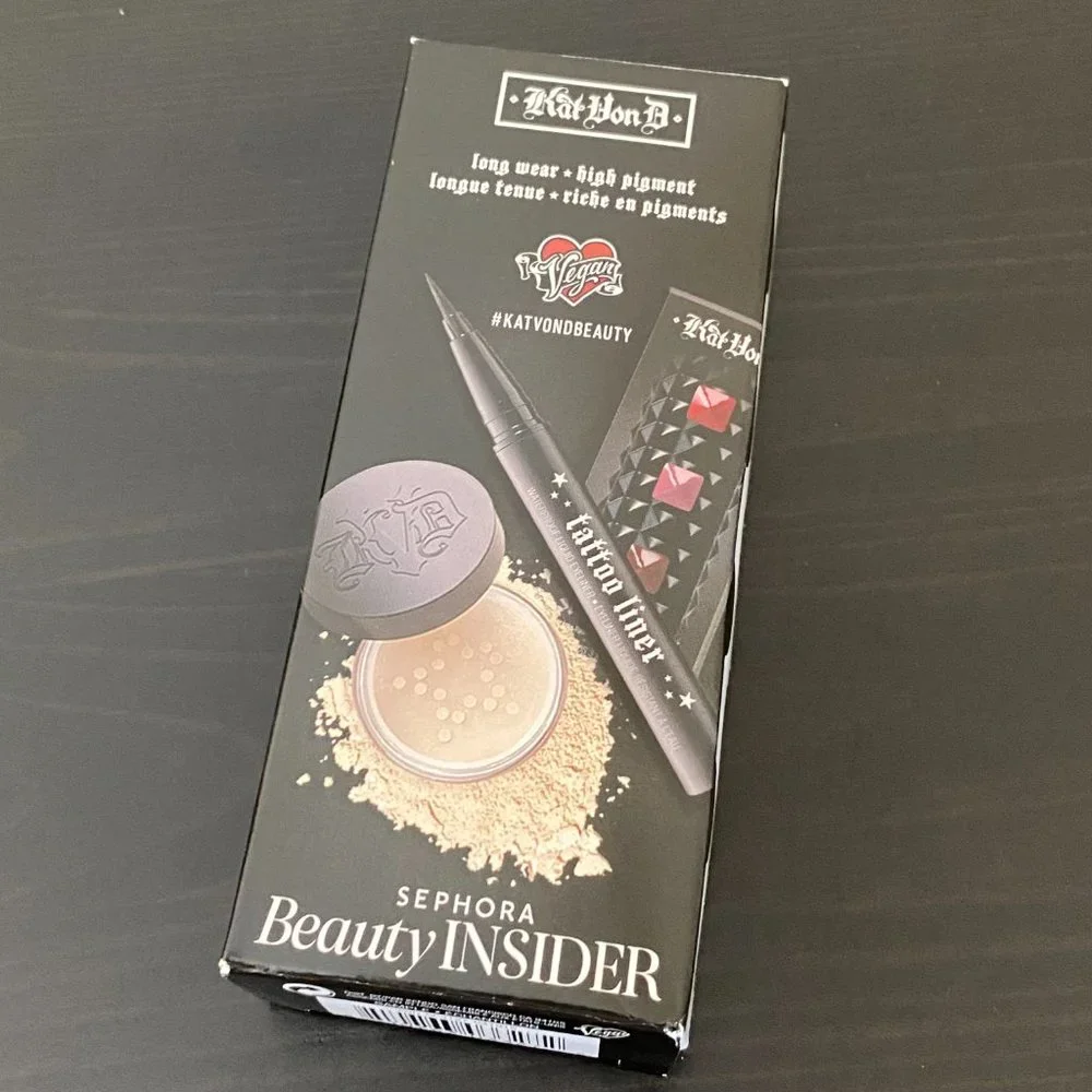 Kat Von D Beauty 3 -pc Set (Tattoo Liner, Setting Powder and Lipstick Set)